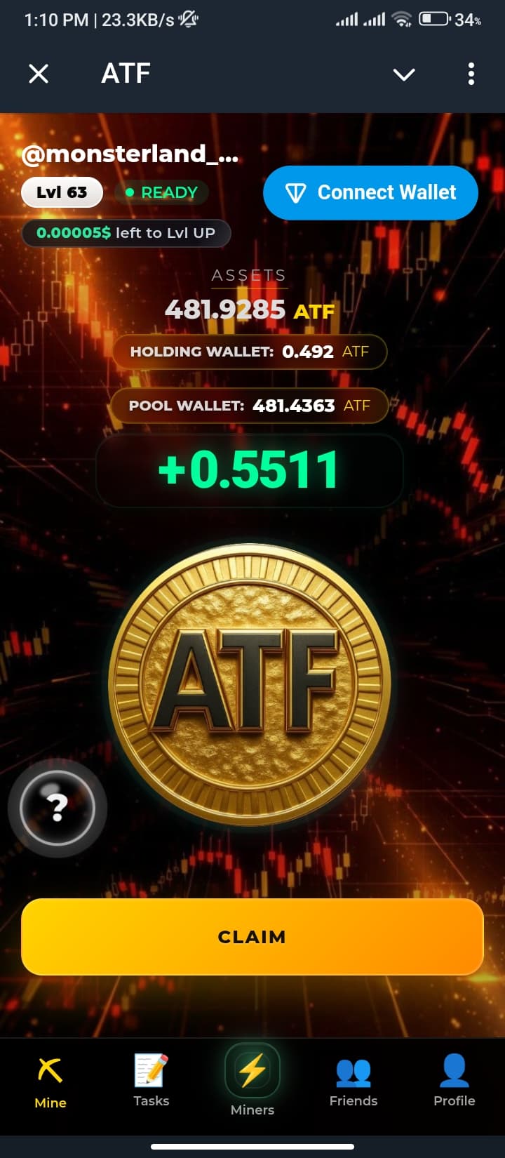 ๐ Welcome to ATF Miner!
โ Mine ATF tokens directly to your Pool Wallet.
โก Tap to boost mining speed!
๐ Connect your TON wallet.
๐ฐ Hold ATF to upgrade your miner level!
https://t.me/LFWallet_AirdropBot?start=ref7868930551