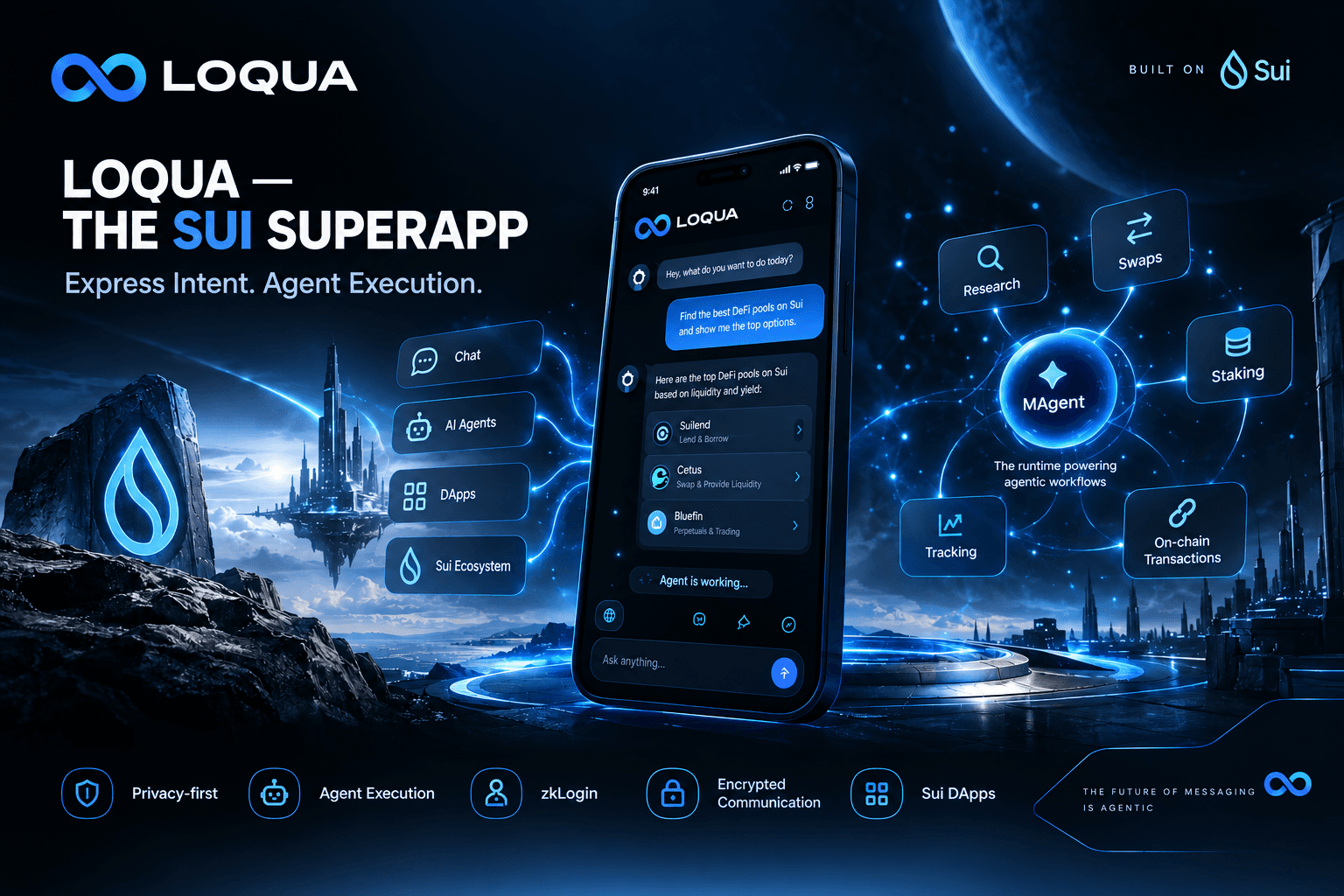 LOQUA is building an agentic messenger on Sui. π΅
Chat, AI agents & on-chain actions in one place.
Still early, but definitely one to watch. π
join loquaππΌππΌ
https://loqua.net/?invite_code=E0BC38666A10E2EE89EF8E0A#web-messages