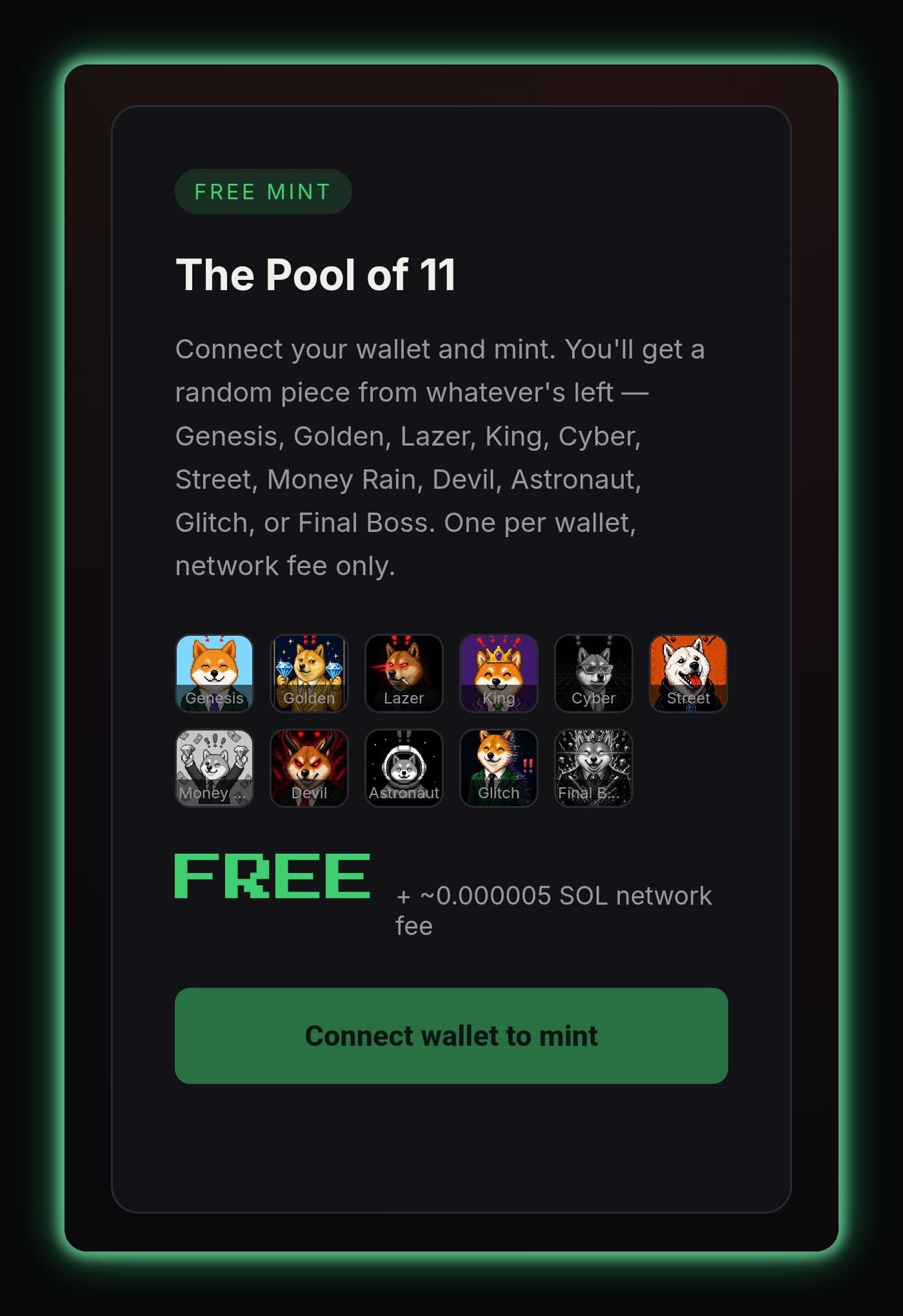 BonkStrokers is back! 🐶
After four weeks held hostage by GitHub (fuck off) the rare NFT collection is available again.
Mint page: bonkstrokers.sampla.xyz
FREE mint my lovely people! 7+1 pieces still up for grabs.
(The +1 is Dead Stroker 1/1 listed on Magic Eden: magiceden.io/u/hustletoken333)
Go get yours. ♥️