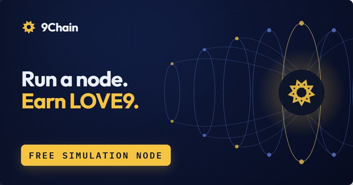 Run a 9Chain Node, contribute to the network, and earn LOVE9 Points through your participation https://t.me/airdrop4hunter2023/9815