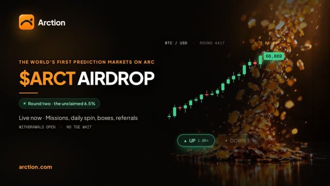 $ARCT airdrop round two is live. whitdraw available https://t.me/airdrop4hunter2023/9953